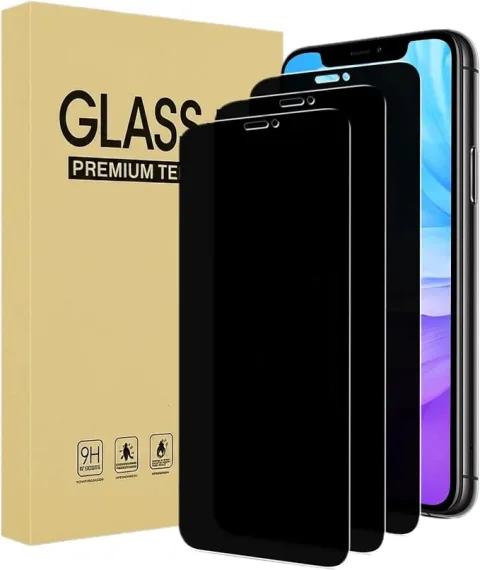 [3 Pack] Privacy Screen Protector for iPhone 11 Pro, 10, XS, X Tempered Glass Film, Anti-Spy, Full Coverage, Case Friendly.jpg