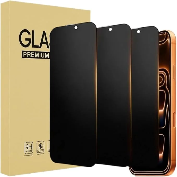 3 Pack Privacy Screen Protector for iPhone 17 Pro Max [6.9 INCH] Anti Spy Private Accessories, Case Friendly Film.
