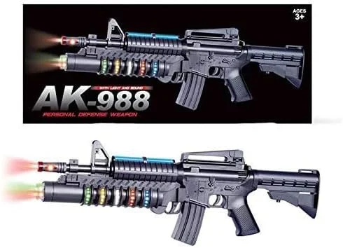 22 Inch The Most Popular Gifts for Children Special Force AK-988 Toy Rifle Features Dazzling Electric Light, Amazing Electronic Sound & Unique Action
