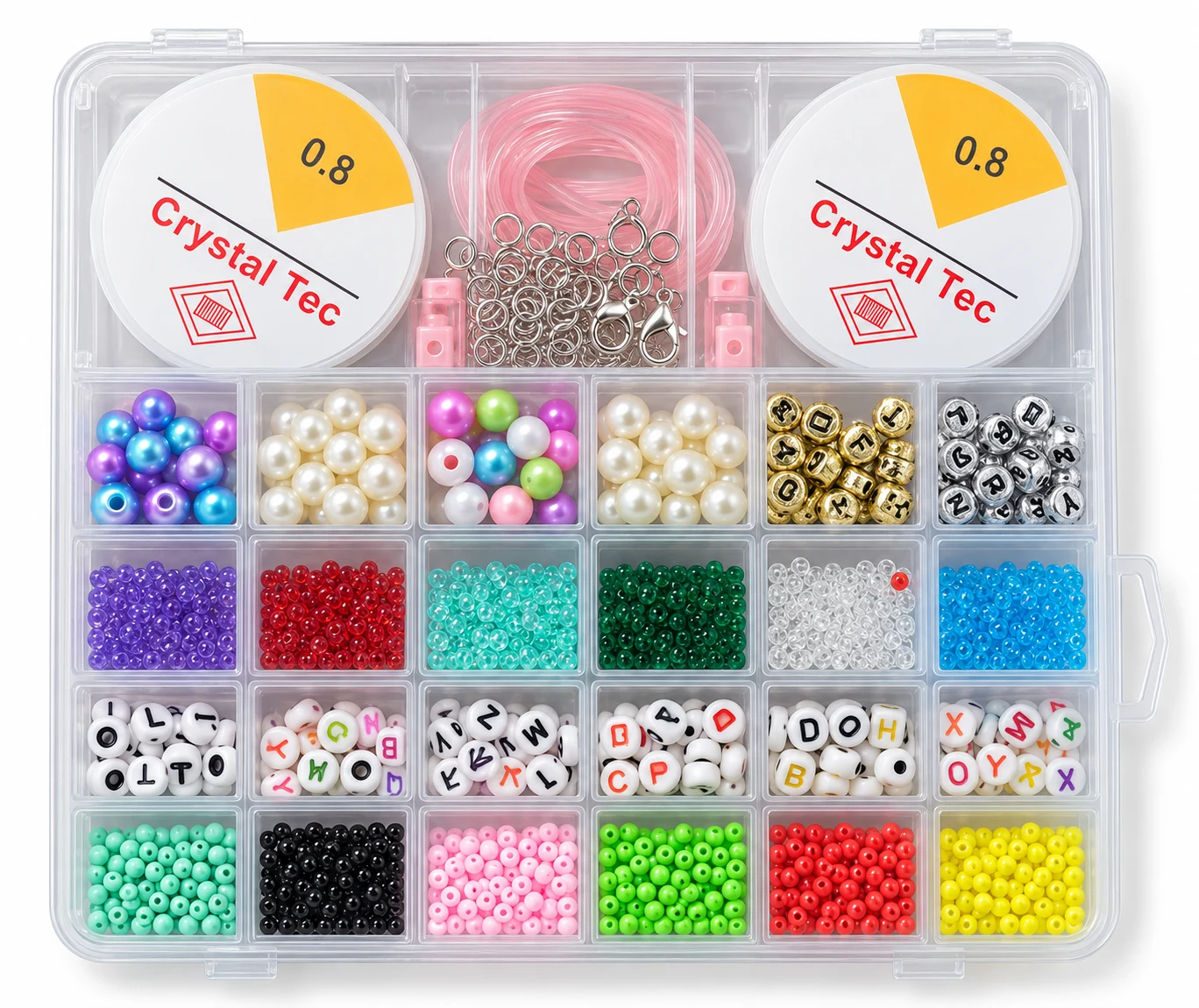 DIY Alphabet & Pearl-Style Bead Jewellery Kit