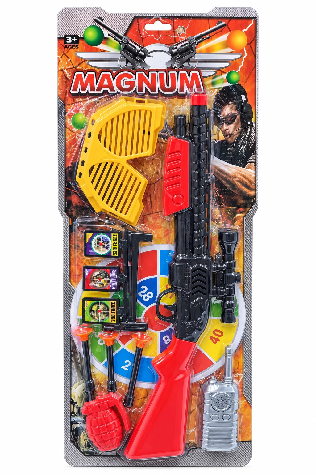 Magnum Toy Rifle & Target Playset