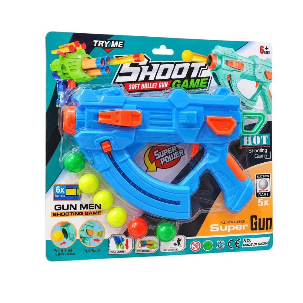 Blue Toy Ball Blaster Set