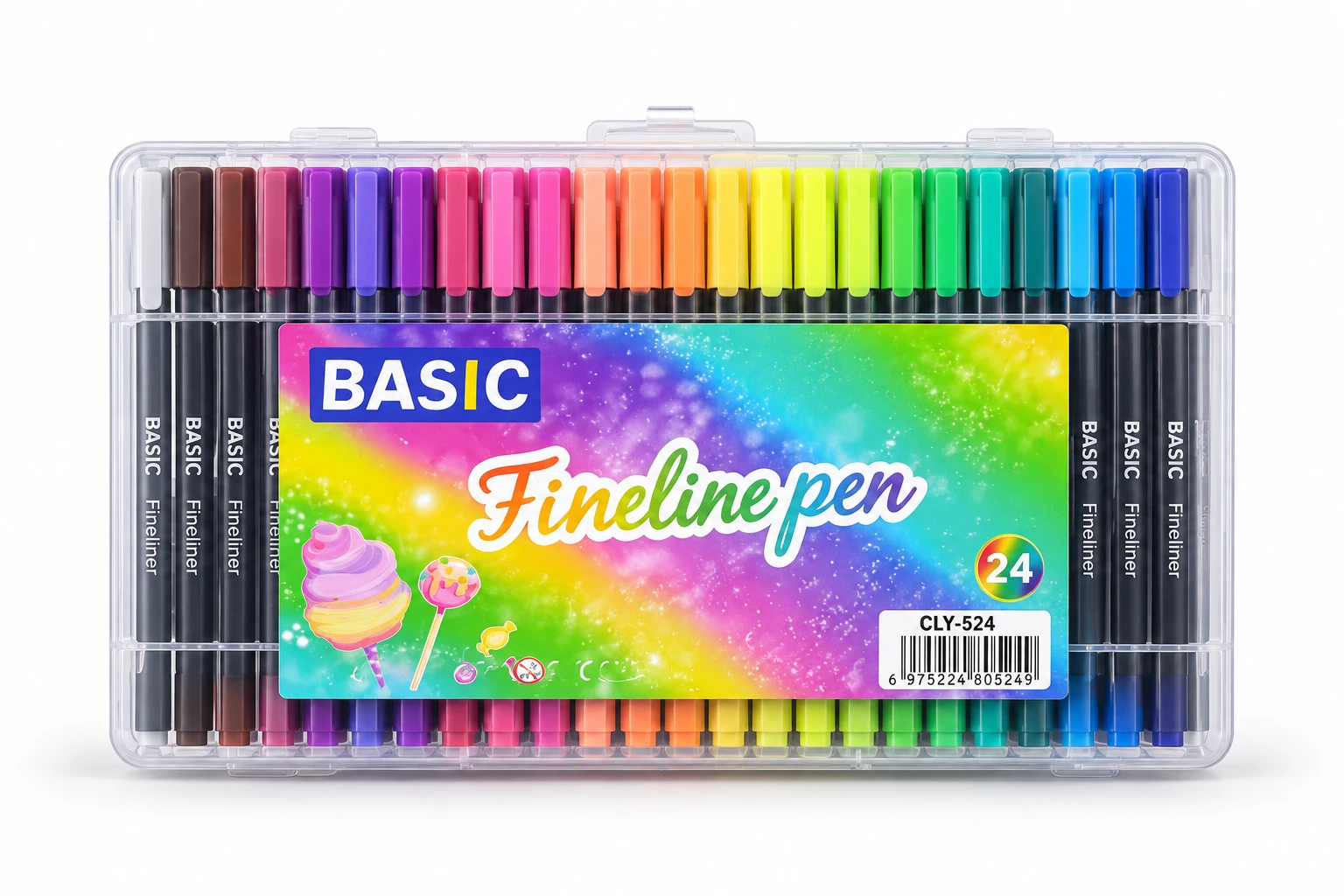 BASIC Fineliner Pen Set – 24 Colours