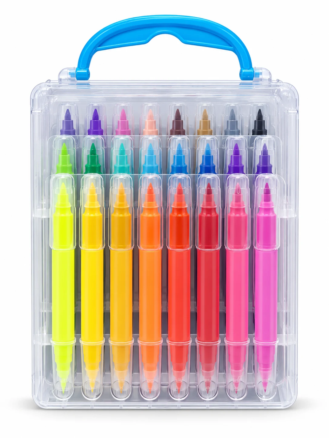 24-Colour Dual-Tip Colour Pen Set – ZS-249