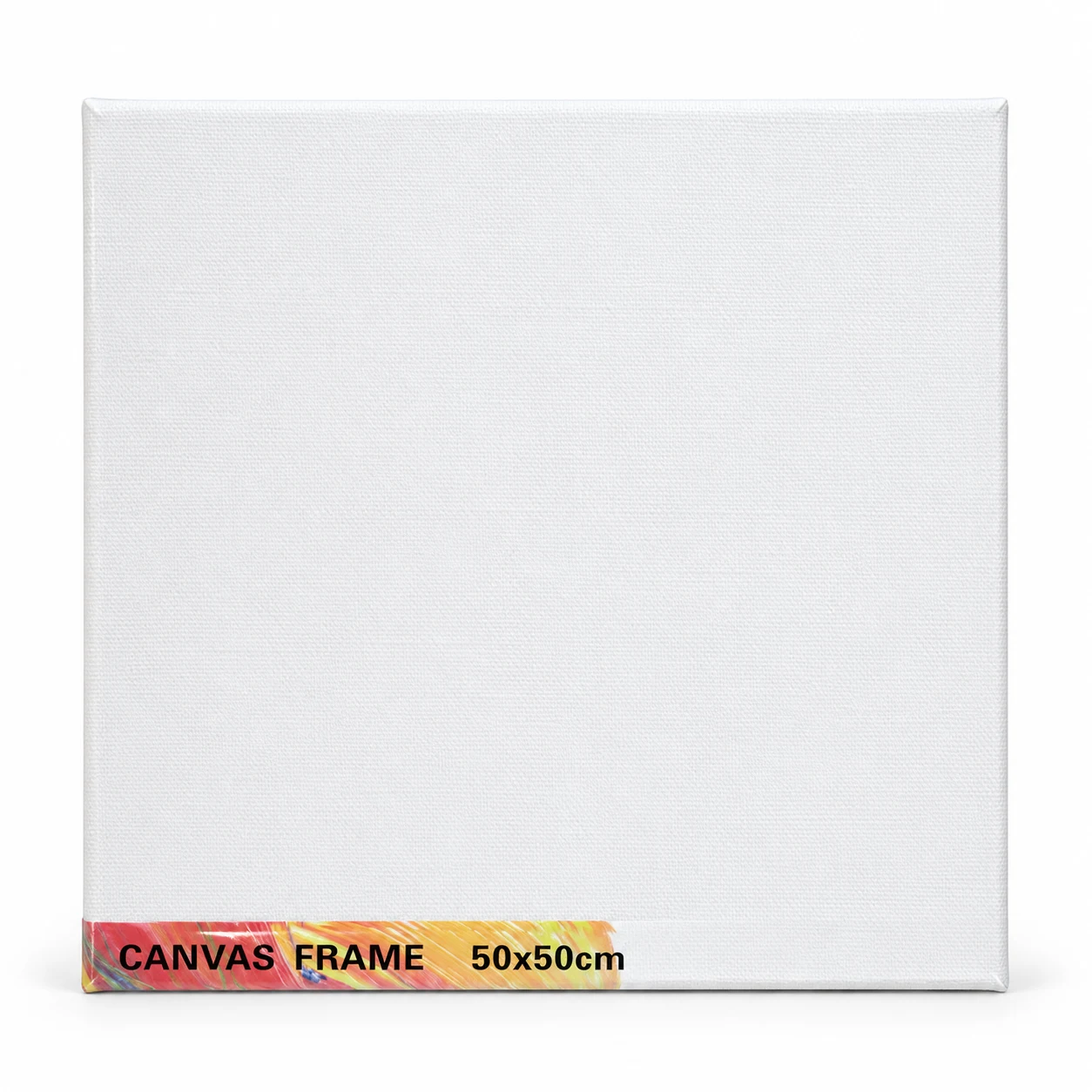 White Stretched Painting Canvas – 50 × 50 cm